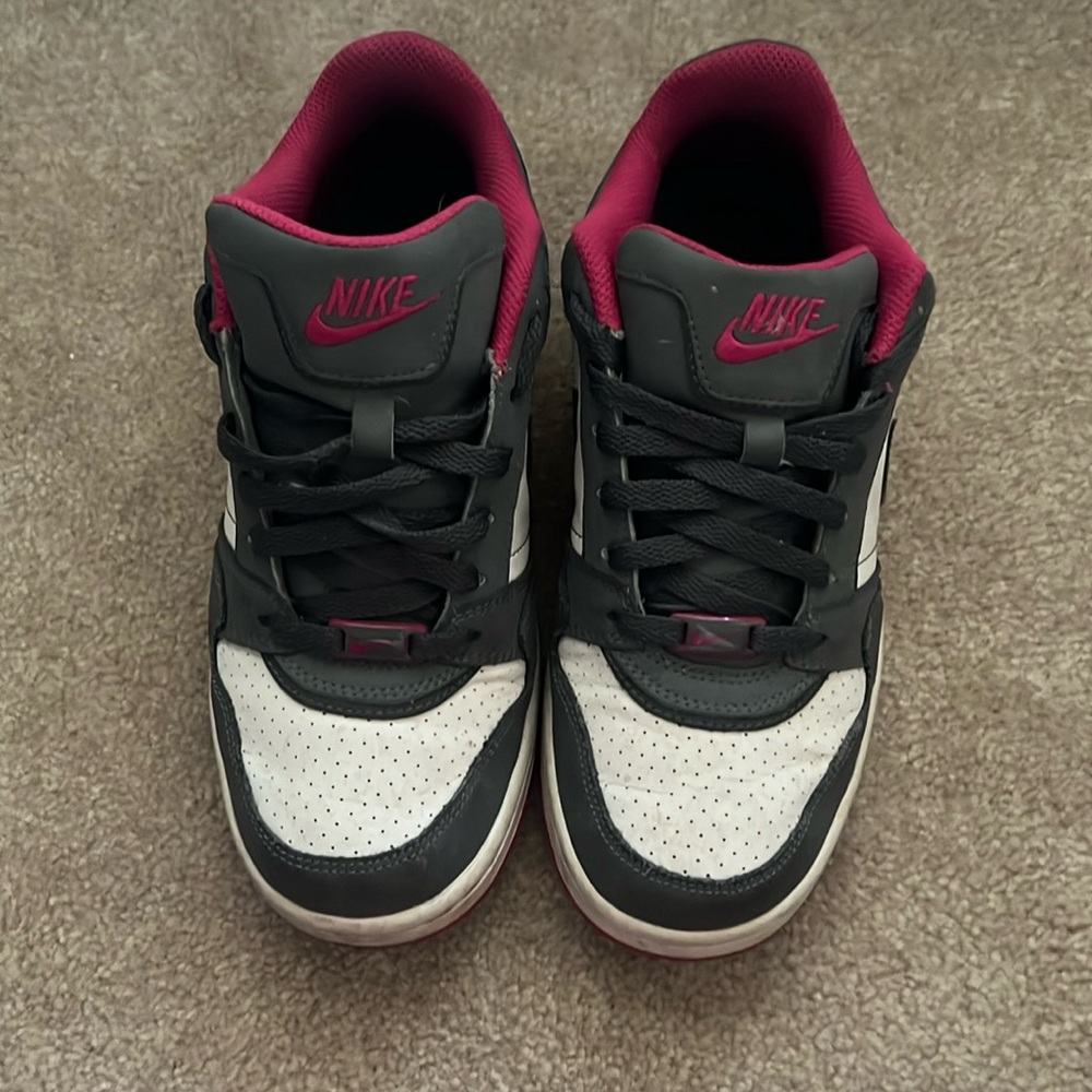 Nike Air Force ones grey and pink